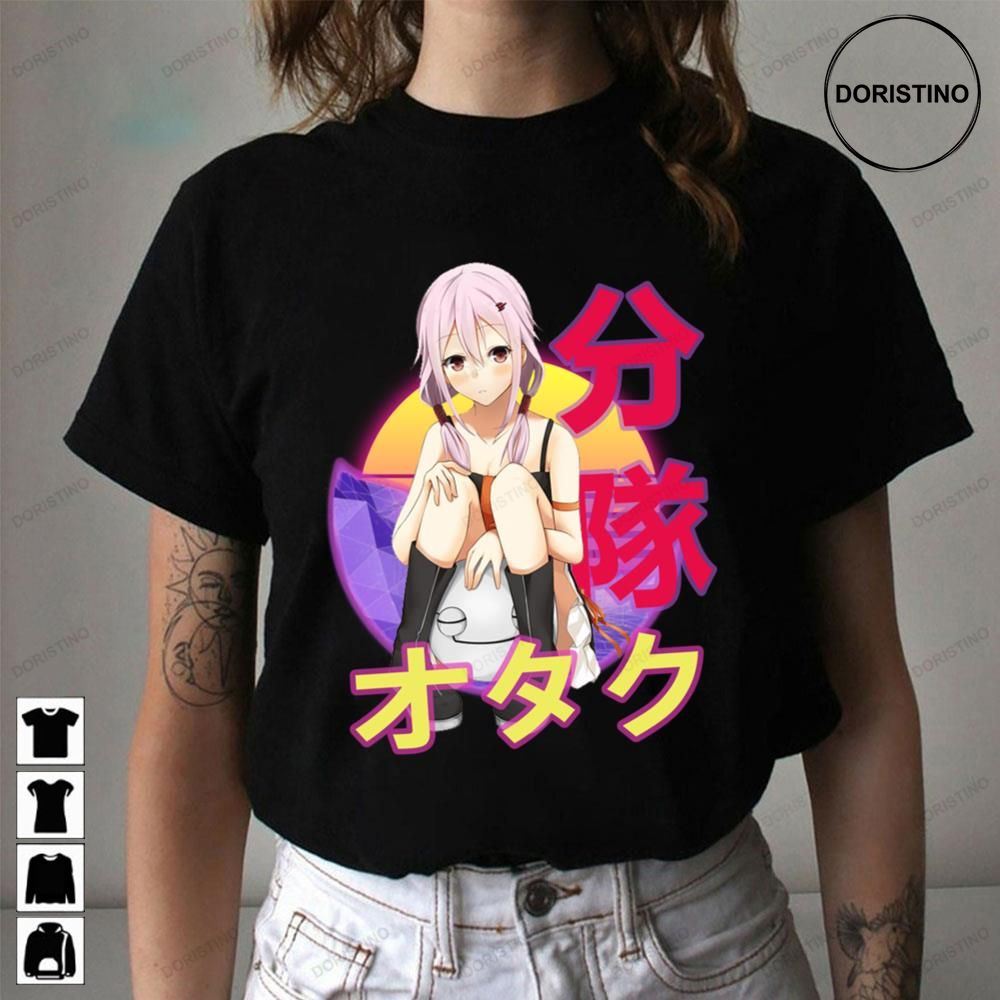 Inori Yuzuriha Guilty Crown Giruti Kuraun Retro Sunset Awesome Shirts